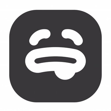 Drooling animation icon for social media, presentations, videos, websites. Alpha Channel