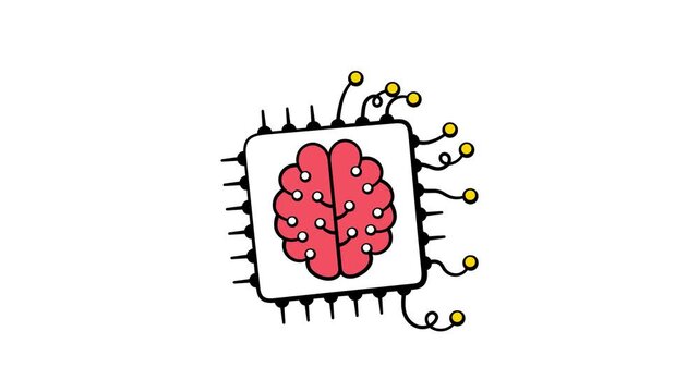 Take a look at this amazing hand drawn icon animation of neural network