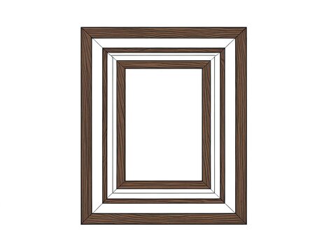 A simple illustration of a picture frame with a white border, ready for your favorite image