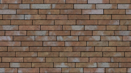 Fototapeta premium Destroyed wall brick texture on isolated background. Material grunged rocks overlays textured.