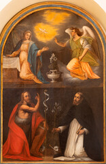 Naklejka premium Positano - The painting of Immaculate Conception in the Cathedral Santa Maria Assunta by unknown artist from year 1795