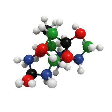 A 3d model of a dna molecule