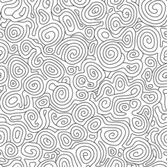 Obraz premium Abstract swirling organic lines pattern on white background
