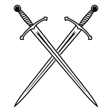 two crossed swords