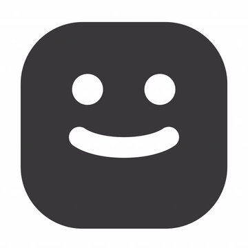 Relieve Face animation icon for social media, presentations, videos, websites. Alpha Channel