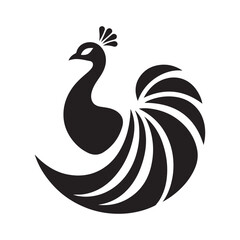 Peacock Symbol of Beauty Pride and Grace illustration concept design set collection