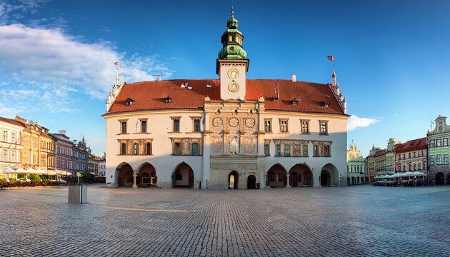 city hall in main square rynek of kielce