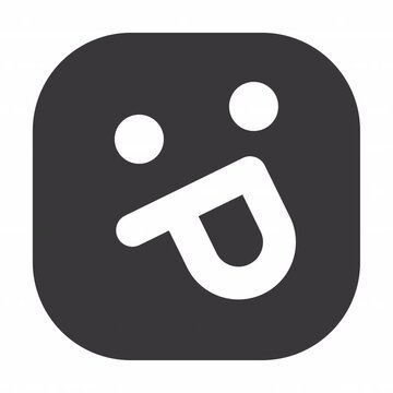 Silly animation icon for social media, presentations, videos, websites. Alpha Channel