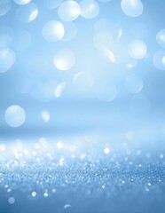 Obraz premium a rich blue background covered in scattered silver glitter specks, creating a sparkling, festive, and elegant abstract texture