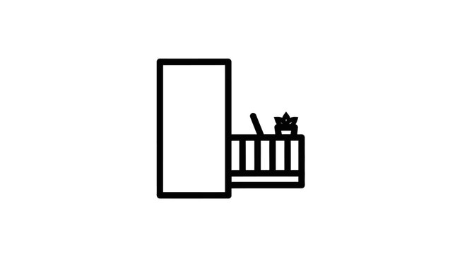 Minimalist illustration of a jewelry box with a ring.