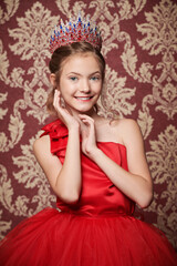 Naklejka premium Little Beauty Queen