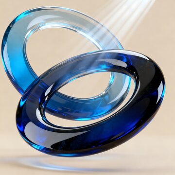 Luxury Transparent Toroid Ornaments