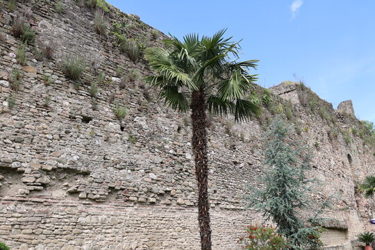 Ruins of the fortress, one of the landmarks of Elbasan, Albania