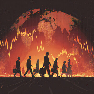 Discuss the role of international organizations in managing global economic crises, red color
