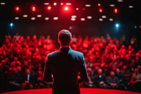 Captivating posture and presence define this memorable TED Talk experience.