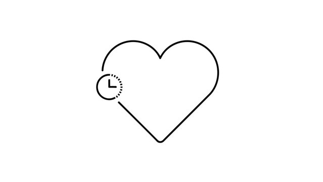 Heart Shape Symbol Love Icon.