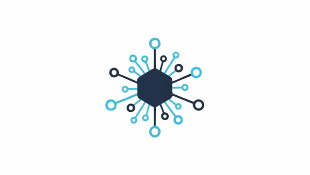 Stylized Virus or Bacteria Illustration Design.