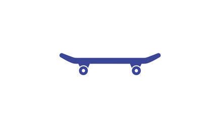 Blue skateboard with wheels attached. © Rehan Dwi Yoga