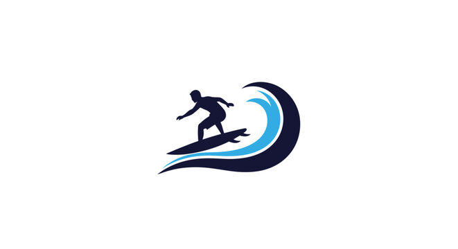 Man surfing on a wave board.