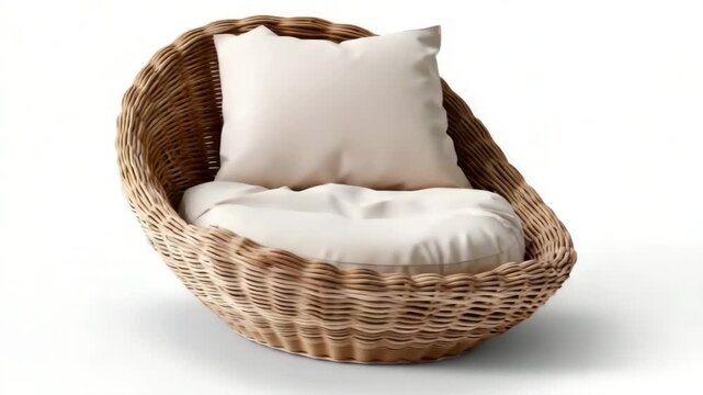 Watch as the luxury outdoor rattan recliner offers comfortable seating for relaxation and enjoyment. Perfect for sunny days on the patio or backyard gatherings