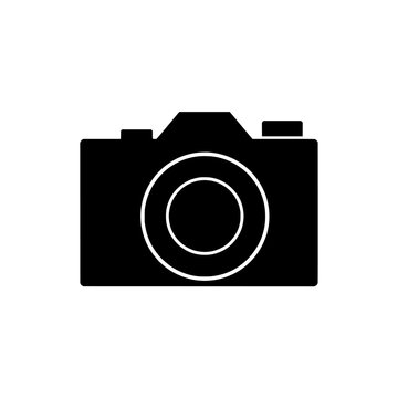 Camera icon logo design. Photography sign and symbol. Camera icon. Professional camera equipment for photographers.