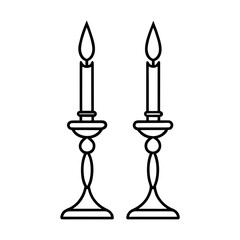 silhouette of a candle