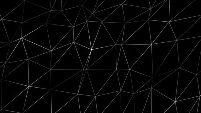 Seamless black and white abstract geometric background featuring a modern vector line pattern and dark triangular shapes for a professional business technology wallpaper design