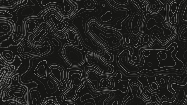 Topographic map pattern background vector. Vintage outdoors style wallpaper.