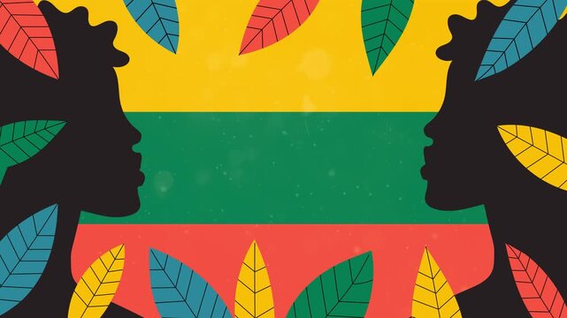 Juneteenth Celebration Black History Month Banner Animation