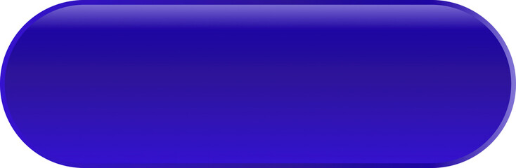 Deep Royal Blue Shiny Pill Shaped Button For App Navigation