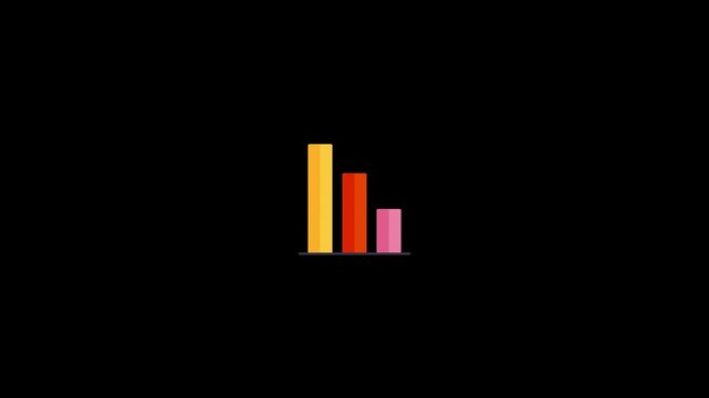 Animated Bars Chart for Business Presentations and Data Analytics - Professional Infographic Theme