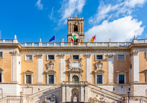 Conservators Palace (Palazzo dei Conservatori) on Capitoline hill in Rome, Italy