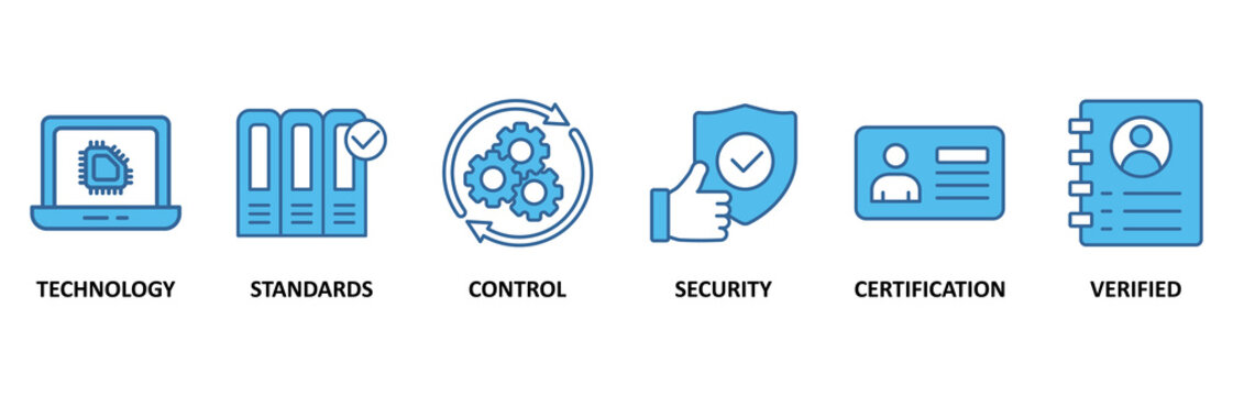 ISO27001 icon set vector illustration concept for information security management system (ISMS) with an icon of technology, standards, control, security, certification, and verified
