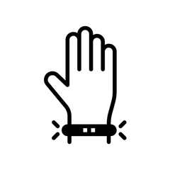 Obraz premium Shackled Hand Arrest Prisoner Jail Icon Vector