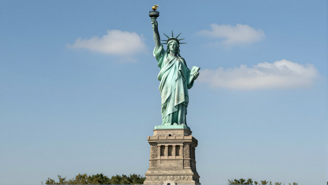 Statue of Liberty Landscape View