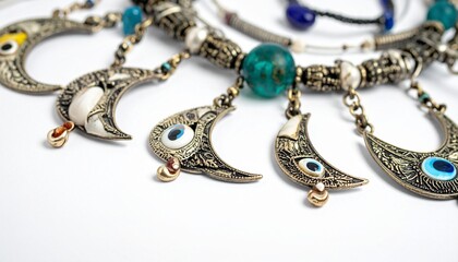 necklace and earrings