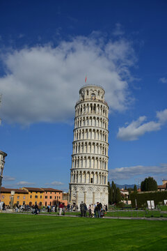 Pisa. Italy,Piazza dei Miracoli, listed among the UNESCO World Heritage Sites since 1987, is where you can admire the four monuments that form the centre of the city's religious life, called miracles 