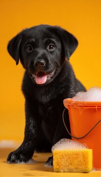 El ba&ntilde;o de burbujas del cachorrito