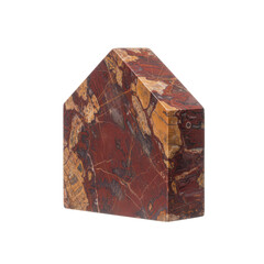 Polished Jasper House-Shaped Decorative Stone Sculpture