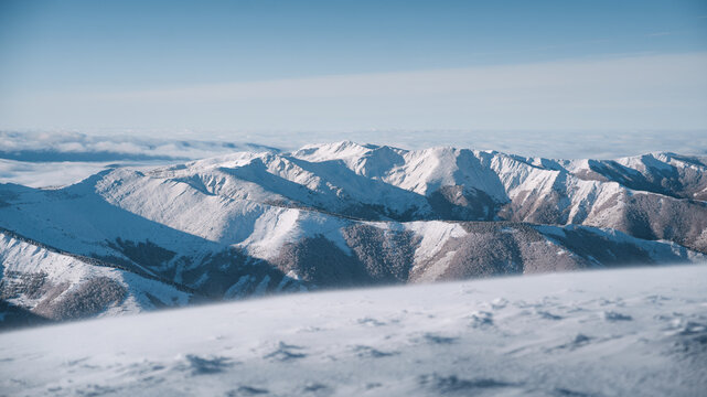 San lorenzo peak la demanda winter landscape