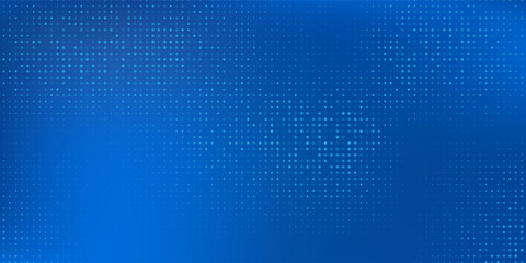 Fototapeta premium Abstract digital modern color of blue square particles background