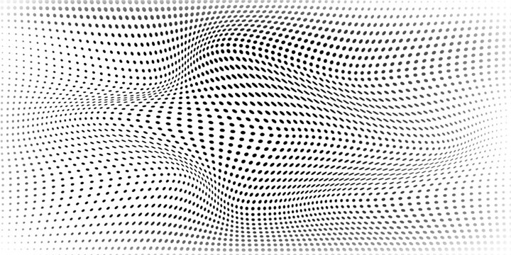 High-quality vector halftone dot pattern on white background