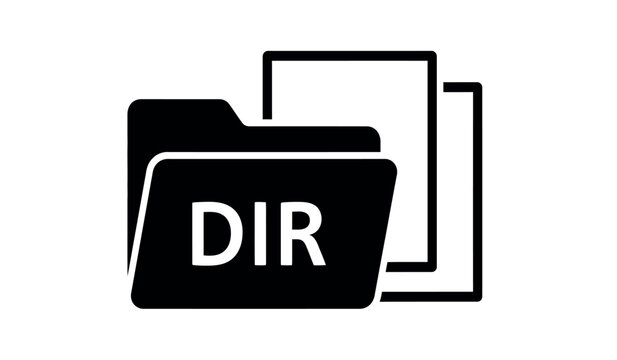 Directory folder icon with dir label
