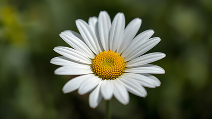 Obraz premium Beautiful white daisy flower in full bloom