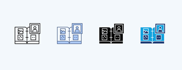 Travel Memories Multiple Icon Illustration Vector