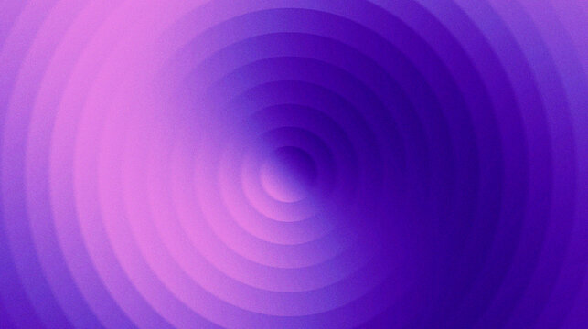 Abstract graphic with purple concentric circle design.