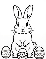 Fototapeta premium rabbit and drawing