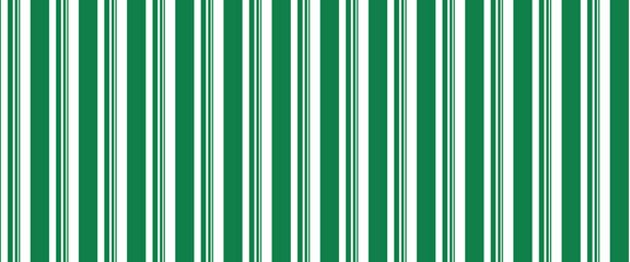 Vintage green candy cane stripes Christmas holiday Vector Pattern. Retro french horizontal ticking stripes green white seamless pattern.vector Eps10