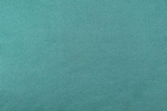 Turquoise sports fabric texture, breathable mesh polyester textile background