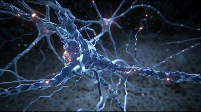 Neural Network's Intricate Web: An artistic representation of a neural network, showcasing the complex and interconnected pathways within the brain, illuminating the very essence of human thought.